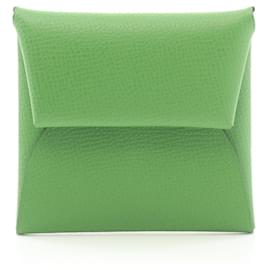 Hermès-Hermes Bastia Verso Coin Case in Green Epsom Leather-Green