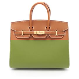 Hermès-Hermes Birkin Serie 25 Gold Handbag-Brown