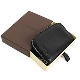 Louis Vuitton-Louis Vuitton Taiga Zippy Coin Purse-Black,Grey