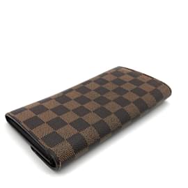 Louis Vuitton-Louis Vuitton Portefeuille Emily Long Wallet-Brown,Damier ebene