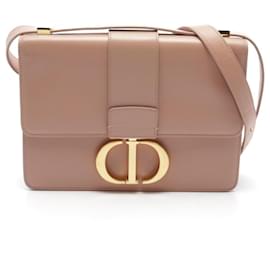 Dior-Dior 30 Montaigne Leather Shoulder Bag-Pink