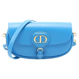 Dior-Dior Bobby East-West Leather Shoulder Bag-Blue