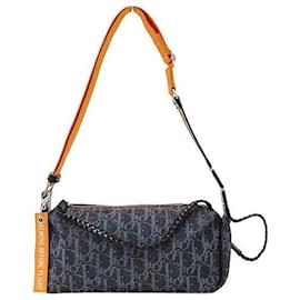 Dior-Dior Denim Shoulder Bag for Women-Blue