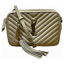 Yves Saint Laurent-Yves Saint Laurent Lou Camera Bag-Brown,Beige