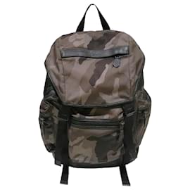 Coach-Sac à dos camouflage en cuir nylon Coach-Gris