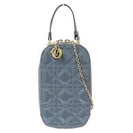Dior-Dior Patent Leather Pouch-Blue