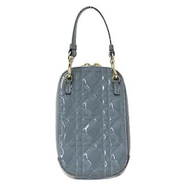 Dior-Dior Patent Leather Pouch-Blue