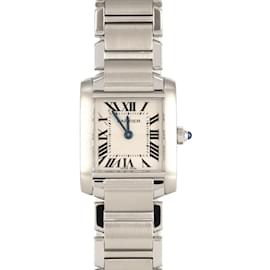 Cartier-Cartier Tank Francaise SM W51008Q3 Stainless Steel Wristwatch-Other