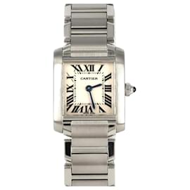 Cartier-Cartier Tank Francaise SM W51008Q3 Stainless Steel Wristwatch-Other
