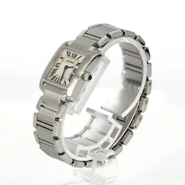 Cartier-Cartier Tank Francaise SM W51008Q3 Stainless Steel Wristwatch-Other