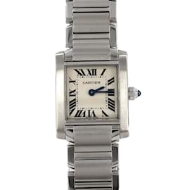 Cartier-Cartier Tank Francaise SM W51026Q3 Stainless Steel Wristwatch-Other