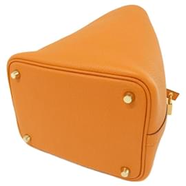 Hermès-Sac à main Hermes Picotin Lock PM-Orange