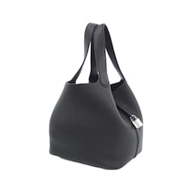 Hermès-Sac à main Hermes Picotin Lock MM-Noir