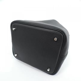 Hermès-Hermes Picotin Lock MM Handbag-Black