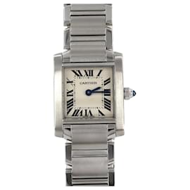 Cartier-Cartier Tank Francaise SM W51008Q3 Stainless Steel Wristwatch-Other