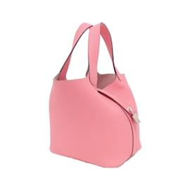 Hermès-Sac à main Hermes Picotin Lock PM-Rose