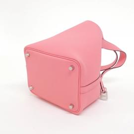 Hermès-Sac à main Hermes Picotin Lock PM-Rose