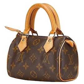 Louis Vuitton-Louis Vuitton Monogram Mini Speedy Handbag-Brown,Monogram