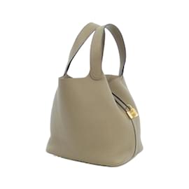 Hermès-Sac à main Hermes Picotin Lock MM-Beige