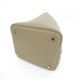 Hermès-Sac à main Hermes Picotin Lock MM-Beige