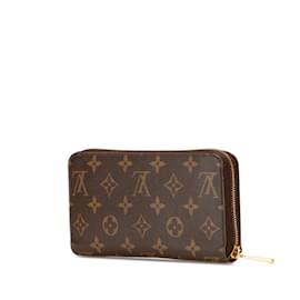 Louis Vuitton-Louis Vuitton Monogram Zippy Wallet-Brown,Pink,Monogram