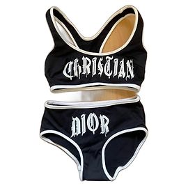 Costume da bagno due pezzi Dior nero Nero