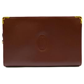 Cartier-Cartier Must Line Clutch Bag-Red,Dark red