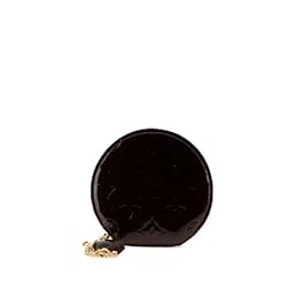 Louis Vuitton-Louis Vuitton Monogram Vernis Coin Case-Dark red,Monogram
