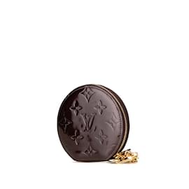 Louis Vuitton-Louis Vuitton Monogram Vernis Coin Case-Dark red,Monogram
