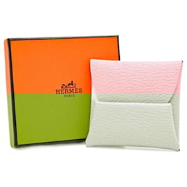 Hermès-Hermes Bastia Coin Purse in Rose Sakura-Pink