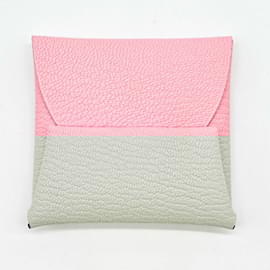 Hermès-Hermes Bastia Coin Purse in Rose Sakura-Pink