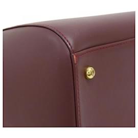 Cartier-Cartier MUST DE CARTIER Boston Bag-Dark red
