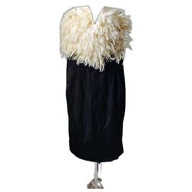 Robe bustier Yves Saint Laurent Noir Blanc