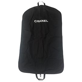 Chanel Estuche de viaje negro de algodón Negro