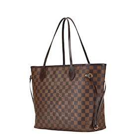 Louis Vuitton-Louis Vuitton Damier Neverfull MM Tote Bag-Brown,Damier ebene