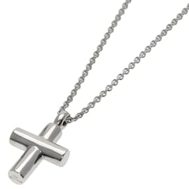 Bulgari-Bvlgari 18K White Gold Latin Cross Necklace-Other