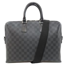 Louis Vuitton-Louis Vuitton Damier Graphite Boston Bag-Brown
