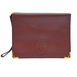 Cartier-Cartier Must Line Second Bag-Red,Dark red