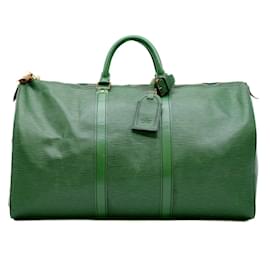 Louis Vuitton-Louis Vuitton Epi Keepall 50 Boston Bag-Other,Green
