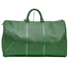 Louis Vuitton-Louis Vuitton Epi Keepall 50 Boston Bag-Other,Green