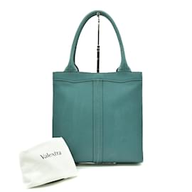 Valextra-Valextra Punch Small Tote Bag in Blue-Blue