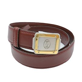 Cinturón de Mujer Cartier Santos Rojo Burdeos Roja Burdeos