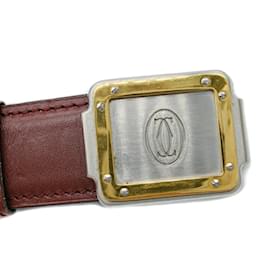 Cartier-Ceinture Femme Cartier Santos Bordeaux Rouge-Rouge,Bordeaux