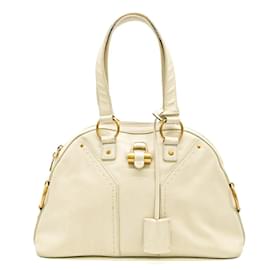 Yves Saint Laurent-Yves Saint Laurent Sac Muse Handbag-Cream