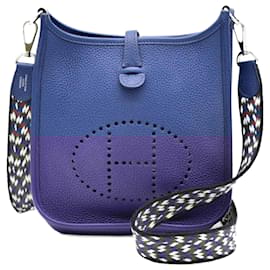 Hermès-Hermes Evelyn TPM 16 Shoulder Bag-Blue