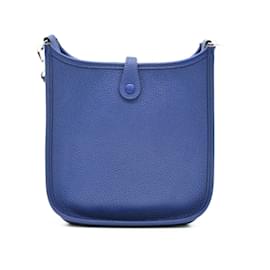 Hermès-Sac à épaule Hermes Evelyn TPM 16-Bleu