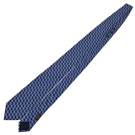 Hermès-Gravata de seda azul Hermes-Azul