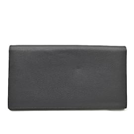 Hermès-Portefeuille long en soie twill Hermes Citizen-Bleu Marine