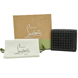 Christian Louboutin-Christian Louboutin Bi-fold Wallet in Black Leather-Black