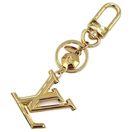 Louis Vuitton-Louis Vuitton Gold Metal Keyring-Golden